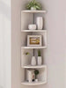 1pc Multi-Layer Corner Shelf, Floating Corner Shelf, Wall-Mounted Storage Organizer Rack, Easy To Assemble Multi-Tier Wall Hanging Shelf, Suitable For Bedroom, Bathroom, Kitchen, Office, Living Room, Bookshelf