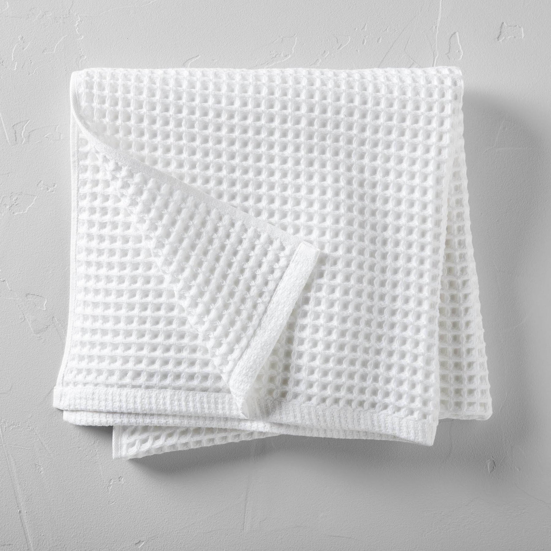 Waffle Bath Towel White - Casaluna