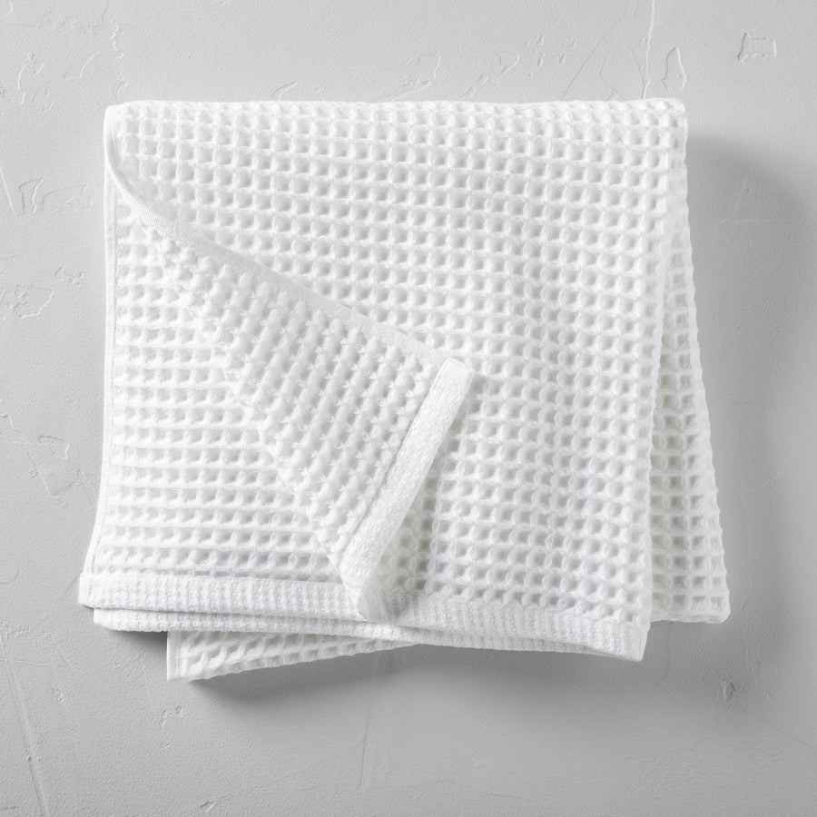 Waffle Bath Towel White - Casaluna