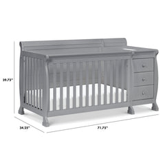 Davinci Kalani 4 - in - 1 Convertible Crib & Changer in Grey